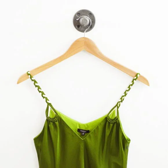 Tocca Silk Braided Straps Dress #135-219 - Picture 2 of 3